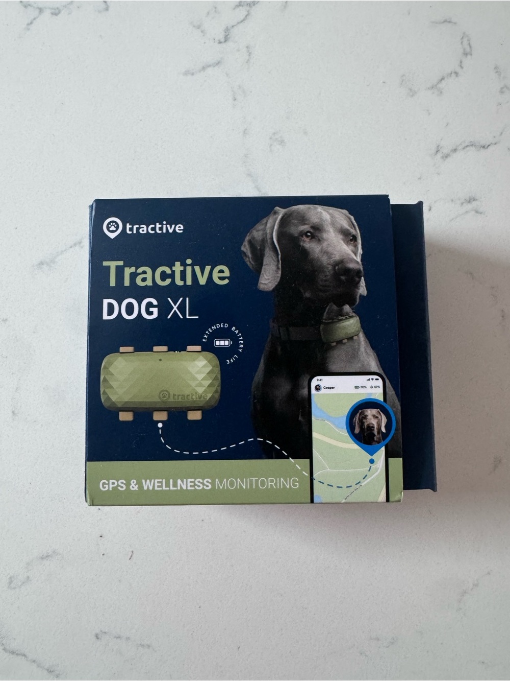 Active USA Tractive DOG XL GPS & Wellness Tracker - Green